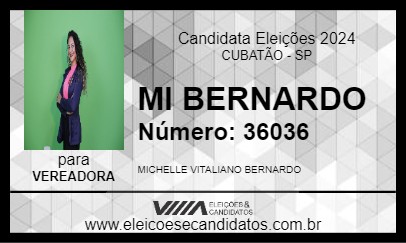 Candidato MI BERNARDO 2024 - CUBATÃO - Eleições