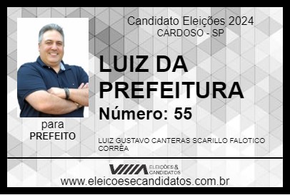 Candidato LUIZ GUSTAVO 2024 - CARDOSO - Eleições