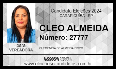 Candidato CLEO ALMEIDA 2024 - CARAPICUÍBA - Eleições