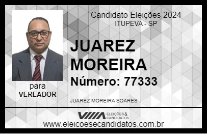 Candidato JUAREZ MOREIRA 2024 - ITUPEVA - Eleições