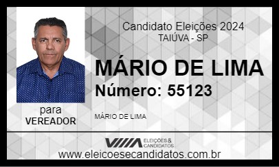 Candidato MÁRIO DE LIMA 2024 - TAIÚVA - Eleições