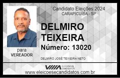 Candidato DELMIRO TEIXEIRA 2024 - CARAPICUÍBA - Eleições