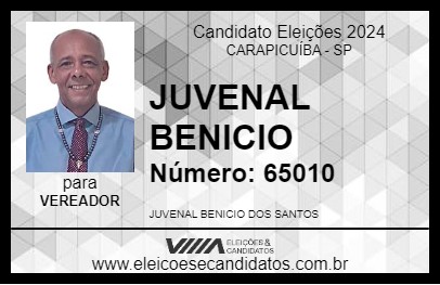 Candidato JUVENAL BENICIO 2024 - CARAPICUÍBA - Eleições