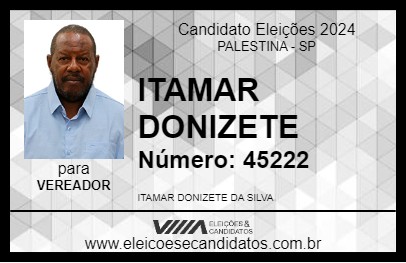 Candidato ITAMAR DONIZETE 2024 - PALESTINA - Eleições