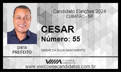 Candidato CESAR 2024 - CUBATÃO - Eleições