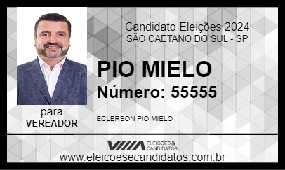 Candidato PIO MIELO 2024 - SÃO CAETANO DO SUL - Eleições