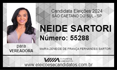 Candidato NEIDE SARTORI 2024 - SÃO CAETANO DO SUL - Eleições