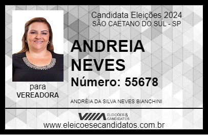 Candidato ANDREIA NEVES 2024 - SÃO CAETANO DO SUL - Eleições