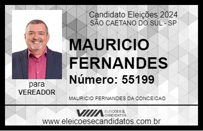 Candidato MAURICIO FERNANDES 2024 - SÃO CAETANO DO SUL - Eleições