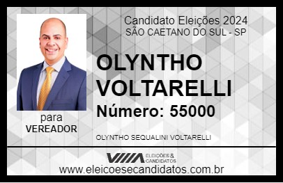 Candidato OLYNTHO VOLTARELLI 2024 - SÃO CAETANO DO SUL - Eleições