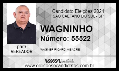 Candidato WAGNINHO 2024 - SÃO CAETANO DO SUL - Eleições