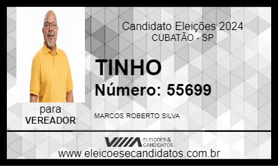 Candidato TINHO 2024 - CUBATÃO - Eleições