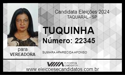 Candidato TUQUINHA 2024 - TAQUARAL - Eleições