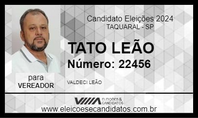 Candidato TATO LEÃO 2024 - TAQUARAL - Eleições