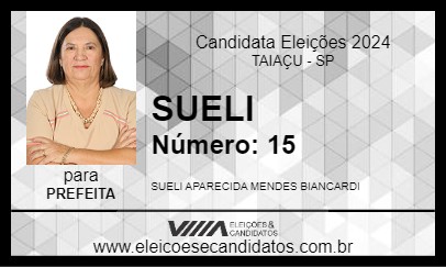 Candidato SUELI 2024 - TAIAÇU - Eleições