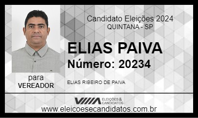 Candidato ELIAS PAIVA 2024 - QUINTANA - Eleições