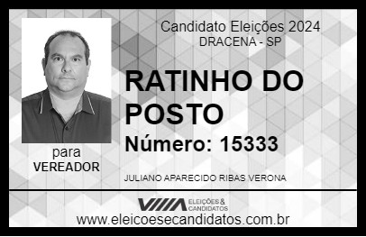 Candidato RATINHO DO POSTO 2024 - DRACENA - Eleições