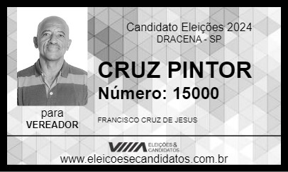 Candidato CRUZ PINTOR 2024 - DRACENA - Eleições