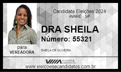 Candidato DRA SHEILA 2024 - AVARÉ - Eleições