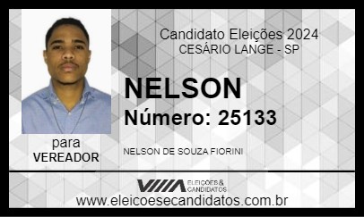 Candidato NELSON 2024 - CESÁRIO LANGE - Eleições