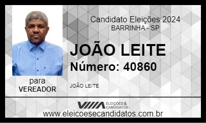 Candidato JOÃO LEITE 2024 - BARRINHA - Eleições