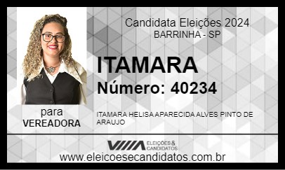 Candidato ITAMARA 2024 - BARRINHA - Eleições