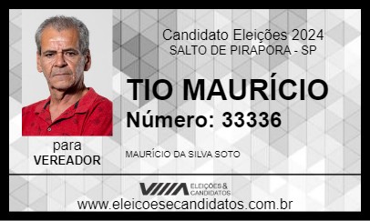 Candidato TIO MAURÍCIO 2024 - SALTO DE PIRAPORA - Eleições