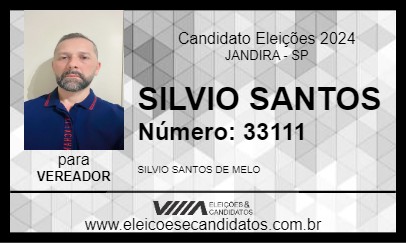 Candidato SILVIO SANTOS 2024 - JANDIRA - Eleições