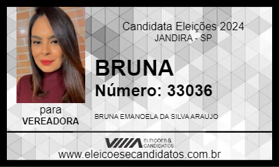 Candidato BRUNA 2024 - JANDIRA - Eleições