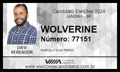 Candidato WOLVERINE 2024 - JANDIRA - Eleições