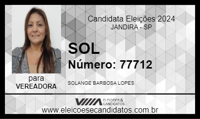 Candidato SOL 2024 - JANDIRA - Eleições