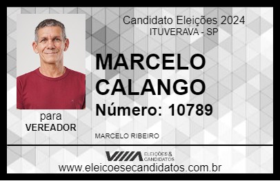 Candidato MARCELO CALANGO 2024 - ITUVERAVA - Eleições