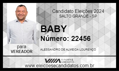 Candidato BABY 2024 - SALTO GRANDE - Eleições