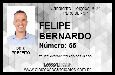 Candidato FELIPE BERNARDO 2024 - PERUÍBE - Eleições