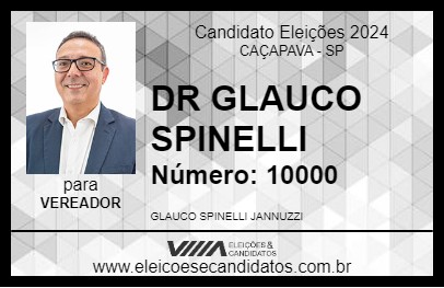 Candidato DR GLAUCO SPINELLI 2024 - CAÇAPAVA - Eleições