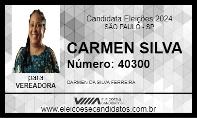 Candidato CARMEN SILVA 2024 - SÃO PAULO - Eleições