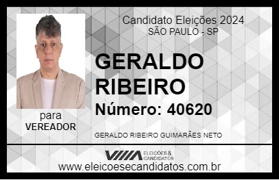 Candidato GERALDO RIBEIRO 2024 - SÃO PAULO - Eleições