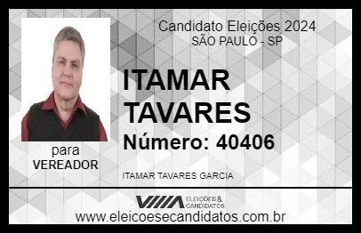 Candidato ITAMAR TAVARES 2024 - SÃO PAULO - Eleições