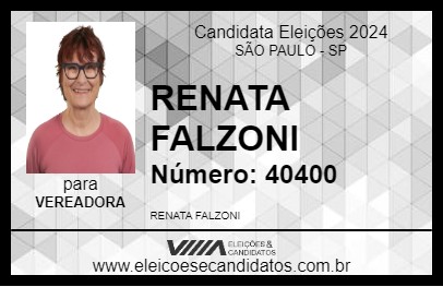 Candidato RENATA FALZONI 2024 - SÃO PAULO - Eleições