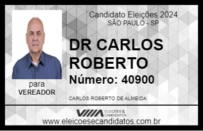 Candidato DR CARLOS ROBERTO 2024 - SÃO PAULO - Eleições