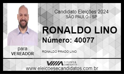 Candidato RONALDO LINO 2024 - SÃO PAULO - Eleições