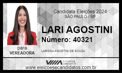 Candidato LARI AGOSTINI 2024 - SÃO PAULO - Eleições