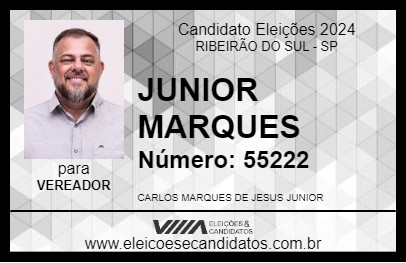 Candidato JUNIOR MARQUES 2024 - RIBEIRÃO DO SUL - Eleições