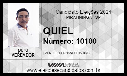 Candidato QUIEL 2024 - PIRATININGA - Eleições