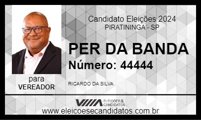 Candidato PER DA BANDA 2024 - PIRATININGA - Eleições