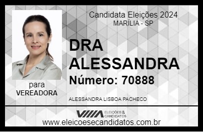 Candidato DRA ALESSANDRA 2024 - MARÍLIA - Eleições