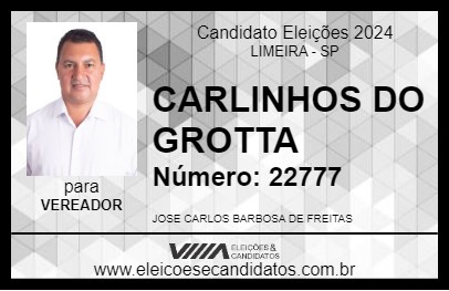 Candidato CARLINHOS DO GROTTA 2024 - LIMEIRA - Eleições