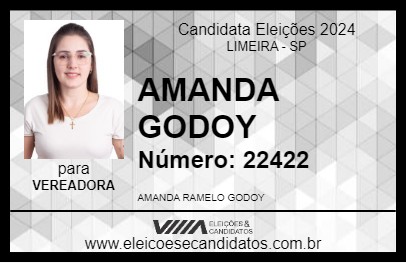 Candidato AMANDA GODOY 2024 - LIMEIRA - Eleições