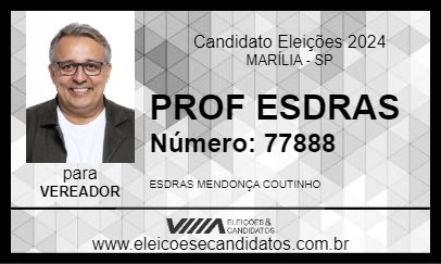 Candidato PROF ESDRAS 2024 - MARÍLIA - Eleições