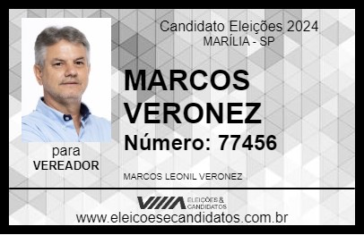 Candidato MARCOS VERONEZ 2024 - MARÍLIA - Eleições